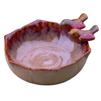 

CERAMIC BIRD FEEDER BATH BOWLS BIRDFEEDER FOR GARDEN DECORATION