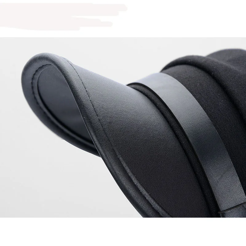 MeetLife Unisex Black Chauffeur Hat Anime Cosplay Hat Fiddler Cap Captain Limo Driver Jotaro