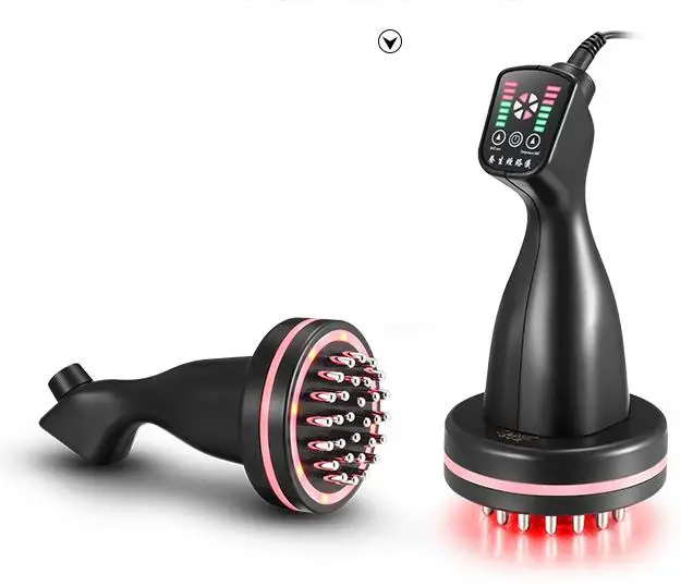 Photo Product Microcurrent Meridian Scrape Infrared Body Detoxification Massage Comb Regimen Dredging Warm Brush Shape Promote Blood Relaxing