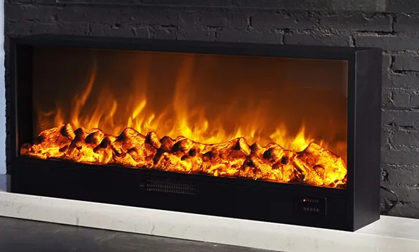 7 colors Flame Wood Burning Sound Log Fuel Effect Insert Electric Fireplaces  Heater - AliExpress