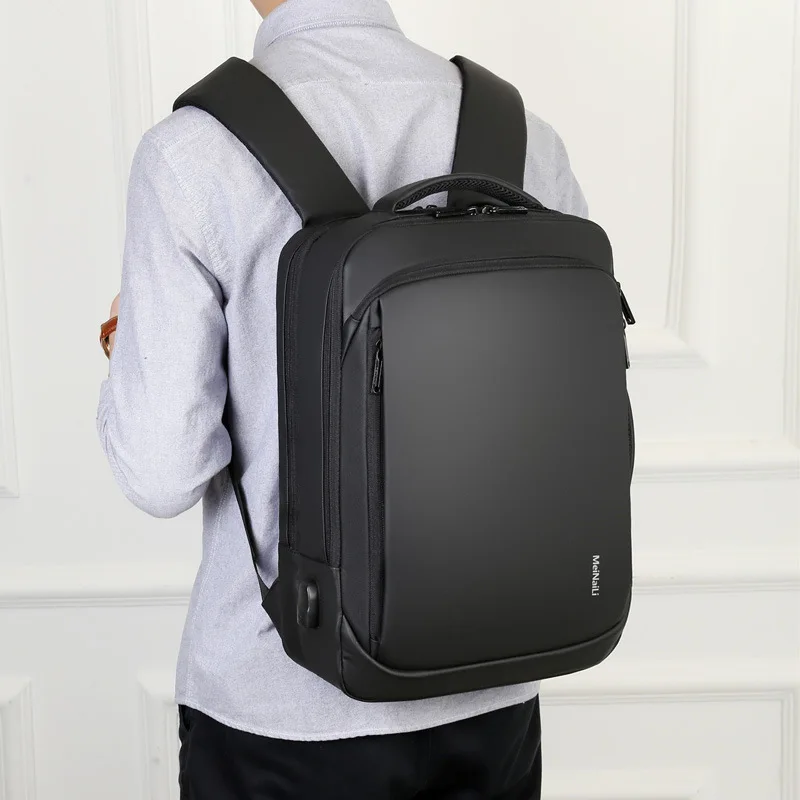 

Man Both Shoulders Package Backpack Capacity Travelling Bag Waterproof Wear-resisting Business Affairs Computer Package