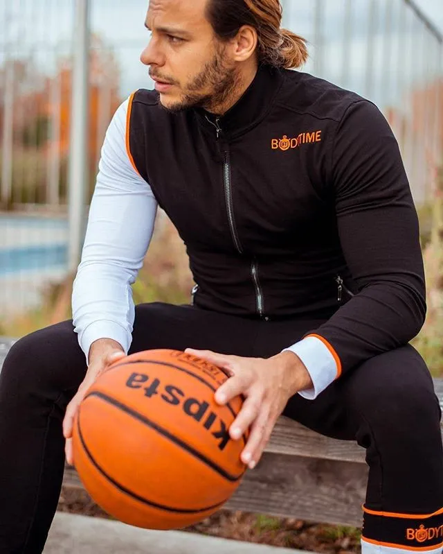 Muscle Brother, новинка, Стильное мужское спортивное пальто, весна и осень, для фитнеса, для улицы, для бокса, тренировочная, быстросохнущая куртка на молнии