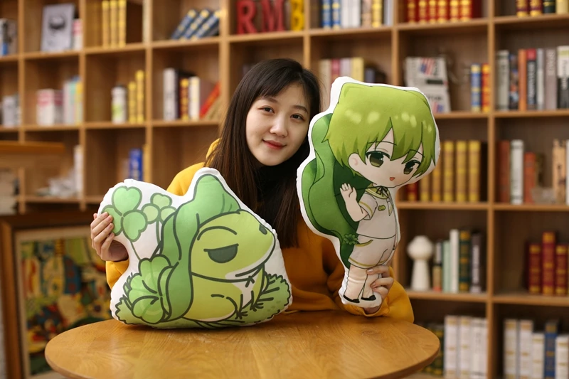 Япония Kawaii Повседневная игра путешествия лягушка подушка животное мальчик диван Подушка Кукла Малыш игрушка