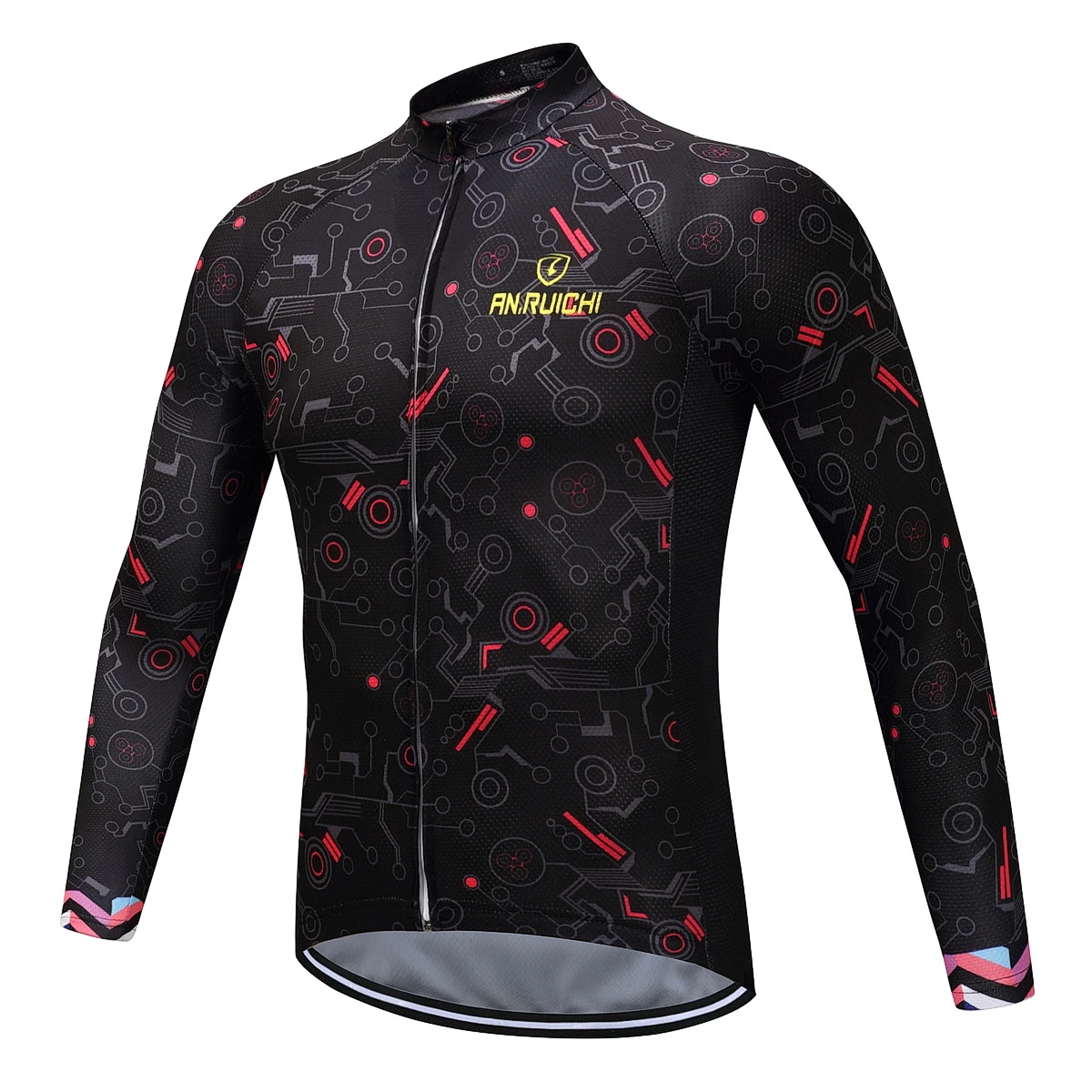 

2019 Pro Team Spring and Autumn New Jersey Men's Long Sleeve Jersey Set Outdoor Cycling Bicycle Mountain Bike Clothing Bib Set