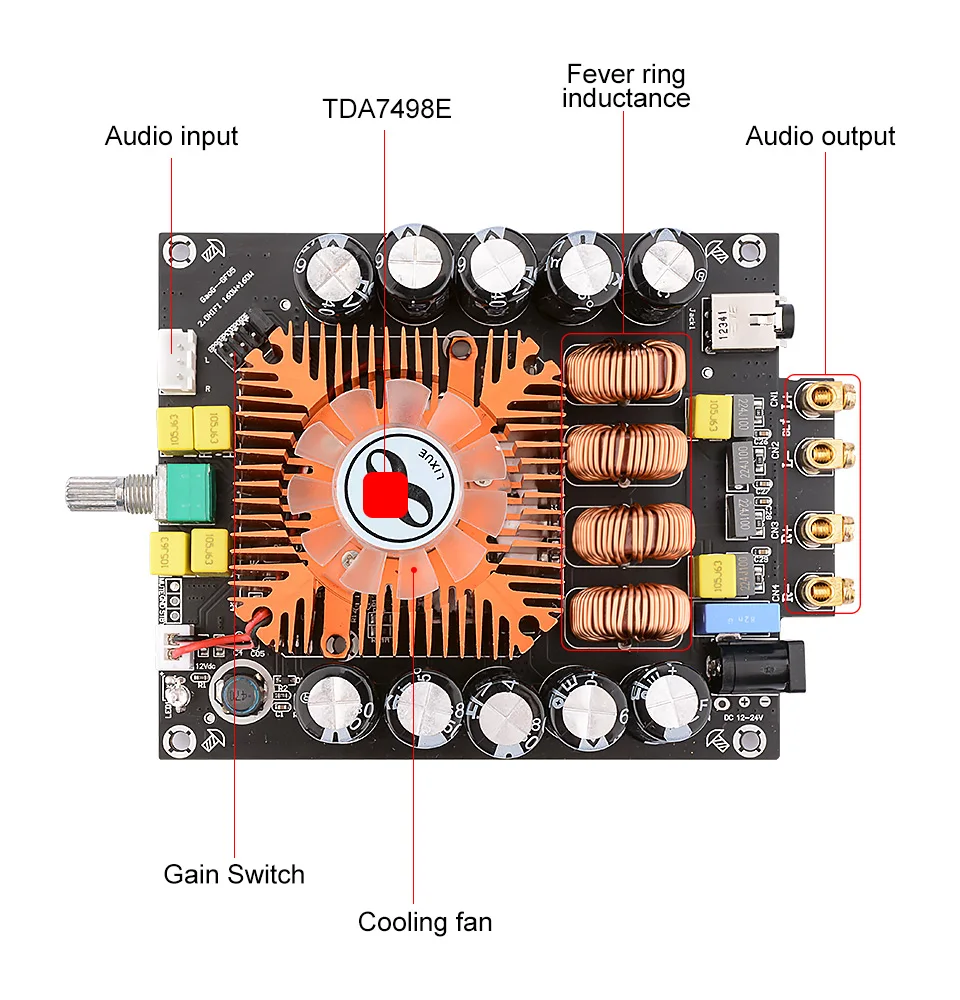 AIYIMA TDA7498E усилитель мощности дома аудио Плата 160Wx2 HIFI усилитель стерео цифровой звуковой динамик усилитель домашний кинотеатр Поддержка BTL