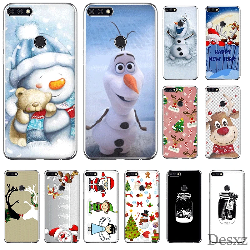 

Mobile Phone Case for Huawei P30 P20 P10 P8 P9 Lite Pro P Smart Z Plus Cover TPU Christmas fundas Shell