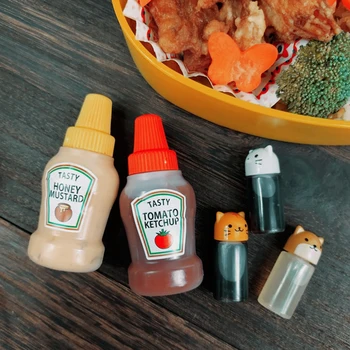 

Mini Seasoning Sauce Ketchup Bottle Small Containers Lovely Salad Bottles For Lunch Box Kitchen Jar Accessories M