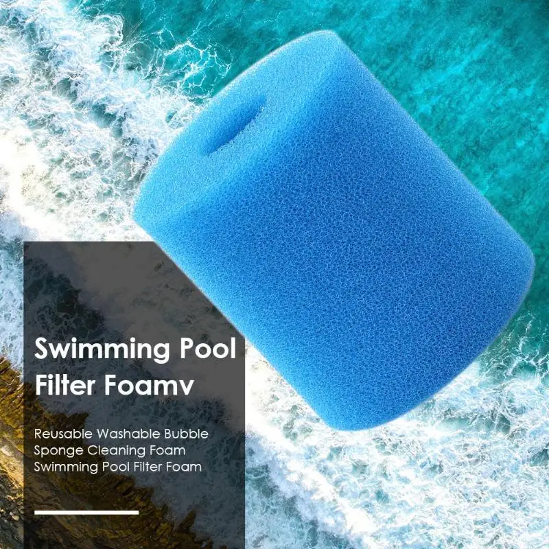 

1PC Reusable Swimming Pool Filter Foam Washable Sponge Cartridge Foam Household Swimming Pool Cleaning Tools