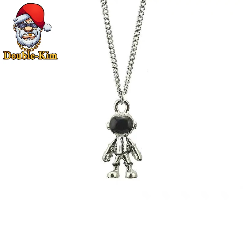 

The Astronauts Pendant Necklace Men Hiphop Rock Street Culture Titanium Stainless Steel Chain Necklace Fashion Man Jewelry Gift