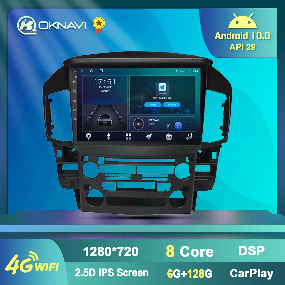 Автомагнитола 2 Din Android 9 0 дюймов для Lexus RX300 1997 2003 Toyota Harrier 1998 GPS навигация