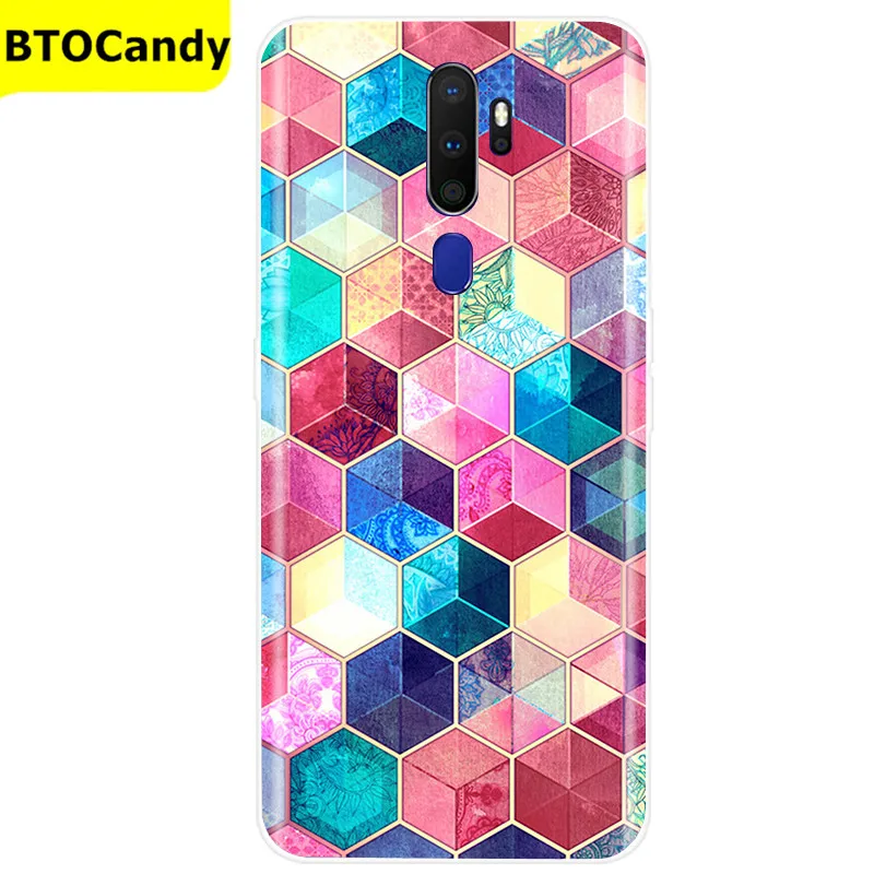 For OPPO A5 2020 Case Soft TPU Silicone Case For OPPO A9 2020 Case Color Pattern Back Cover Coque Fundas OPPO A5 A9 2020 Cases waterproof phone pouch for swimming Cases & Covers