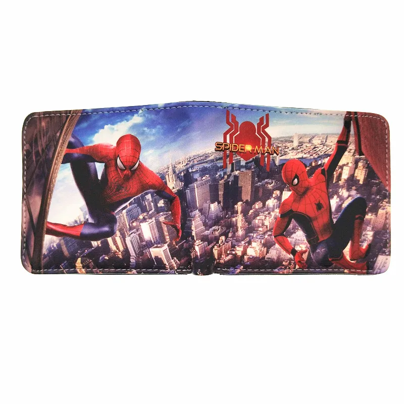 Супер милые детские игрушки marvel кошельки Железный человек бумажник «Бэтмен» держатель покупки Мультфильм Тор пу бумажник - Цвет: 28