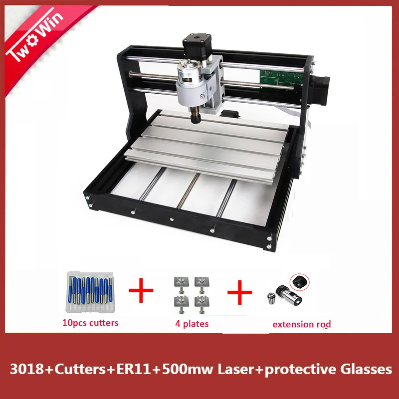 no laser CNC 3018 PRO DIY мини-станок с ЧПУ с автономным управлением ler GRBL управлением, 3 оси Pcb фрезерный станок, деревянный маршрутизатор лазерная гравировка - Цвет: no laser