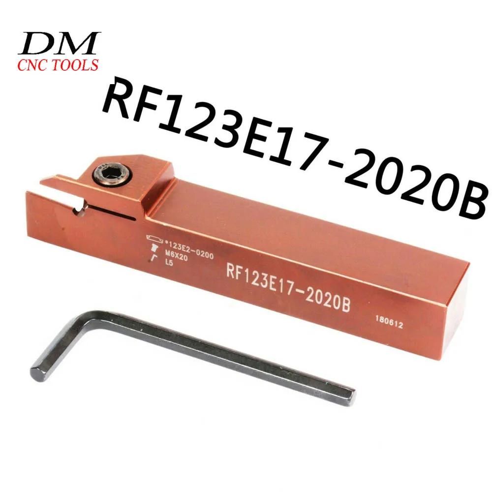 

1pcs RF123E17-2020B 20mm External grooving turning holder Suitable for N123E2-0200-0200 2mm cnc lathe turning tool cutting inser