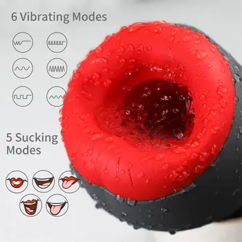 Masturbator for Men Sex Shop Toys Automatic Sucking Male Masturbator Cup Sex oral Suction Blowjob Real Vagina Sucking Vibrator 2