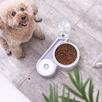 

Cloud Stainless Steel Double Pet Bowls Automatic Drinker Not Wet Mouth Food Bowl Dog Pot Cat Ears Bowl Supplies Feeding Dishes