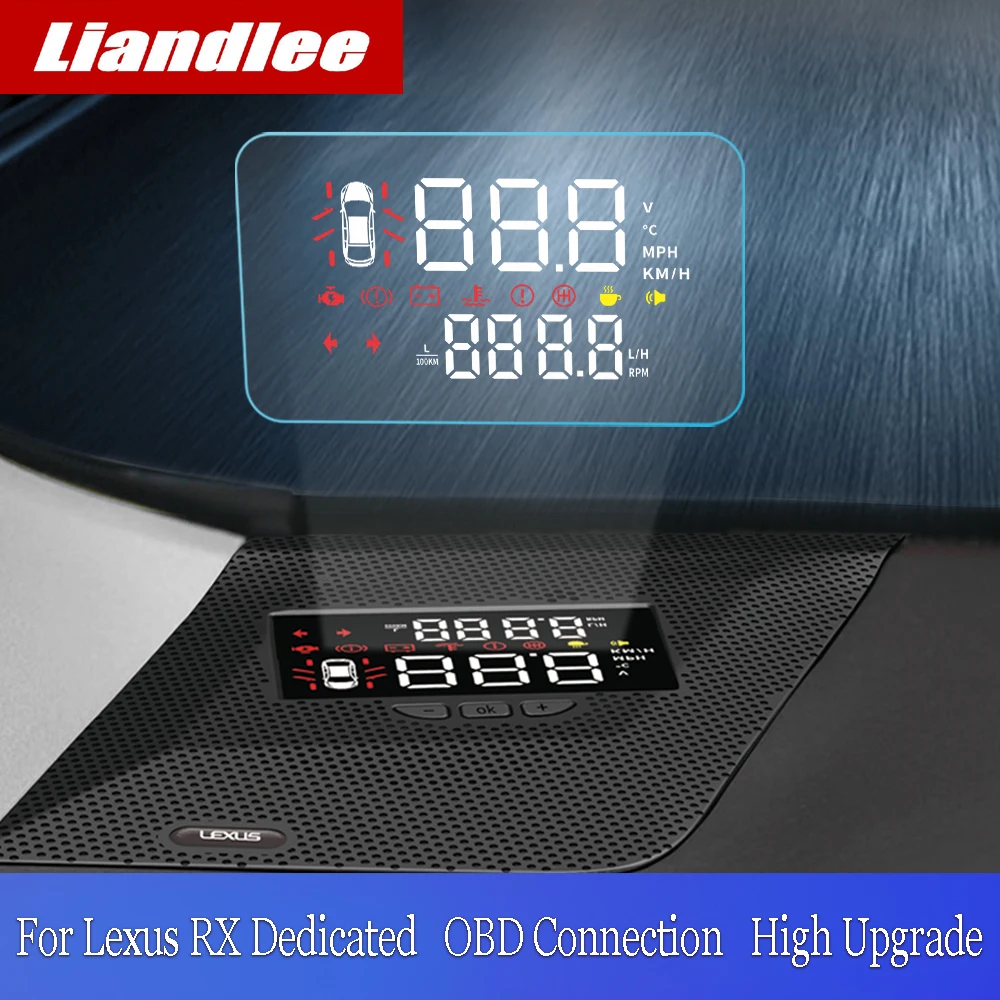 Liandlee автомобильный HUD Дисплей для Lexus RX~ безопасное вождение экран полнофункциональный OBD проектор лобовое стекло