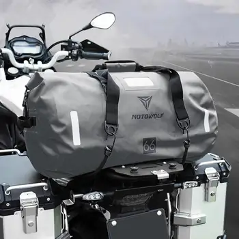 

66L Motorcycle Rear Shelf Luggage Bag Travel Bag ATV Mountain Bike Storage Bag Large Capacity Outdoor Luggage Carrier Rack