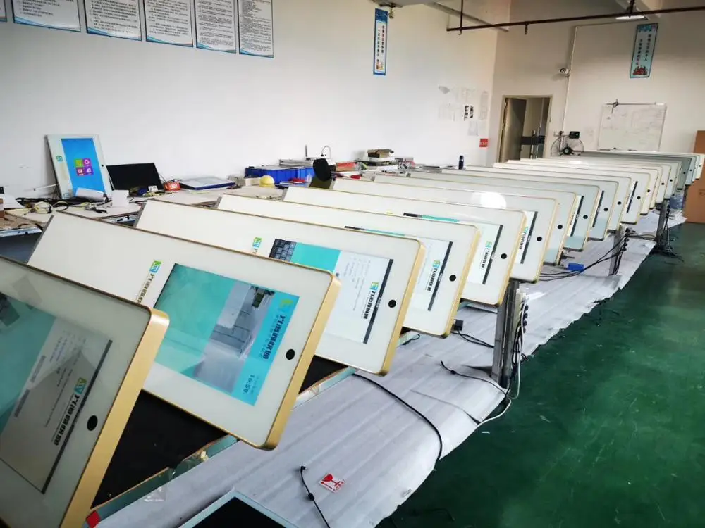 15 18 дюймов настенный рекламный дисплей Цифровая вывеска Qcode сканер и RFID reade lcd сенсорный экран
