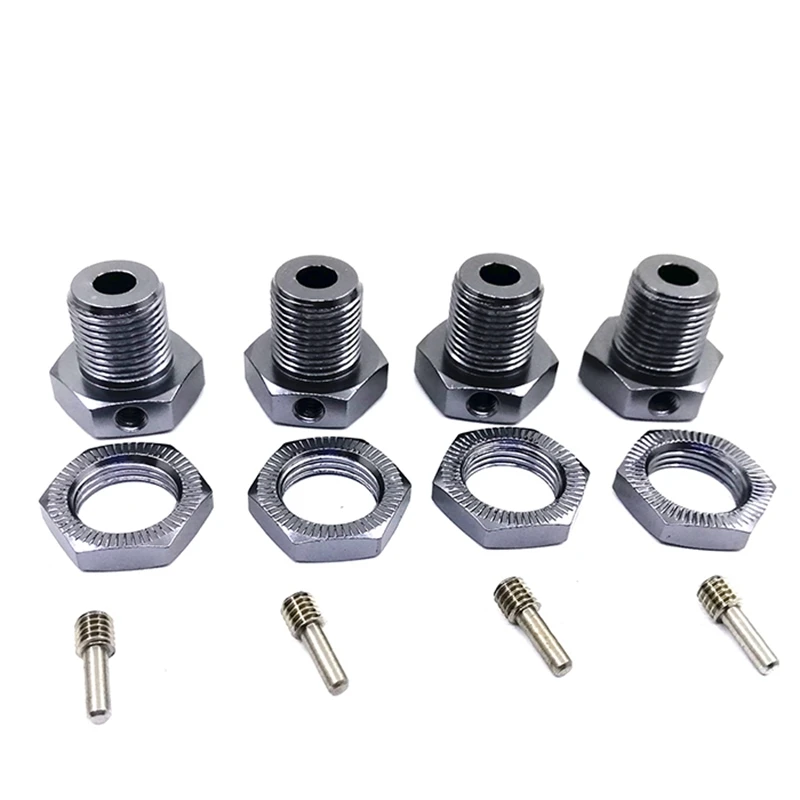 

RC Car Alum Wheel Hub Nuts 17mm Hex Nuts Threadlock Replace 5353 for TRAXXAS E-REVO Off-Road Climbing Car