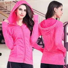 Осеннее и зимнее Спортивное повседневное пальто для бега, фитнеса, Женская толстовка с капюшоном, быстросохнущее пальто на молнии с капюшоном, одежда для йоги с длинным рукавом