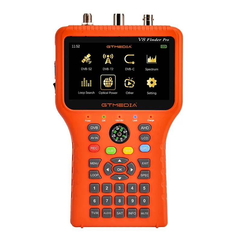 GTMEDIA V8 Finder Pro/измеритель спутниковый прибор для поиска сигналов DVB-S2X/S2/S/T2/T/C/ATSC-C H.265