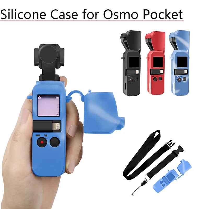 Мягкий силиконовый чехол для DJI Osmo, карманный ремешок, ремень, Защитная крышка для объектива, корпус, оболочка, ручной карданный стабилизатор, аксессуары для камеры