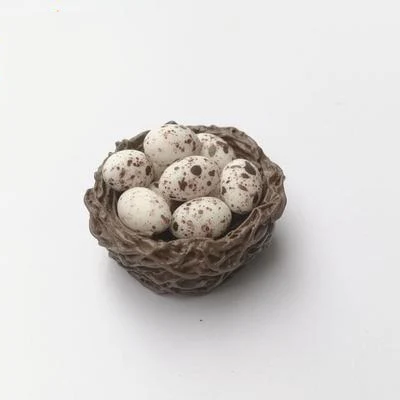 Nest-10 Quail egg 1:12 Кукольный домик ручной работы мини кухонная мебель аксессуары ролевые игры миниатюрные смолы Rement еда яйца утка перепелиное яйцо Птичье гнездо - Цвет: Nest-10 Quail egg