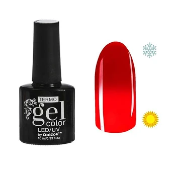 

Thermo gel nail polish, 10 ml, LED / UV, color 024A1 red apple