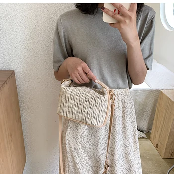 

Bags For Women Brand Original Design Fashion Summer Straw Bag 2020 Fashion New Fashion Woven Messenger Bag Ladies Handbag