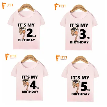 

Boy Gir The Adventures of Tintin Birthday T Shirts Children It's My 1-10th Birthday Tintin T-shirt Kid's Summer Clothes
