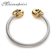 Tide бренд Европа и Америка Горячая Распродажа ювелирных изделий ретро сплав стерео череп Резьба хип хоп браслет