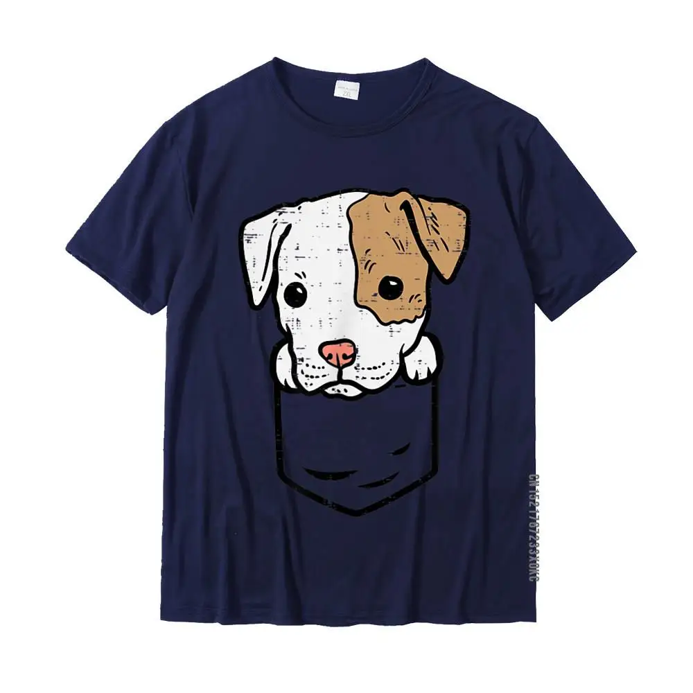 Casual Pure Cotton Funny Tees New Design Short Sleeve Men T Shirt Printed Summer/Autumn Tee-Shirt Round Neck Top Quality Pocket Puppy Pitbull Cute Pitties Pet Dog Lover Owner Gift T-Shirt__MZ21355 navy