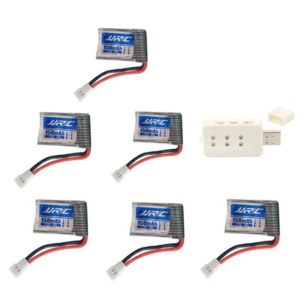 

3.7V 150mAh Original Battery and 6 in 1 USB Charger for Eachine H8 JJRC H2 H8 H48 H8Mini RC Quadcopter drone Spare parts