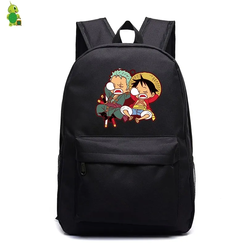 Аниме one piece Луффи рюкзак школьные сумки для подростков девочек мальчиков Mochila Feminina рюкзак мужской походный рюкзак для ноутбука