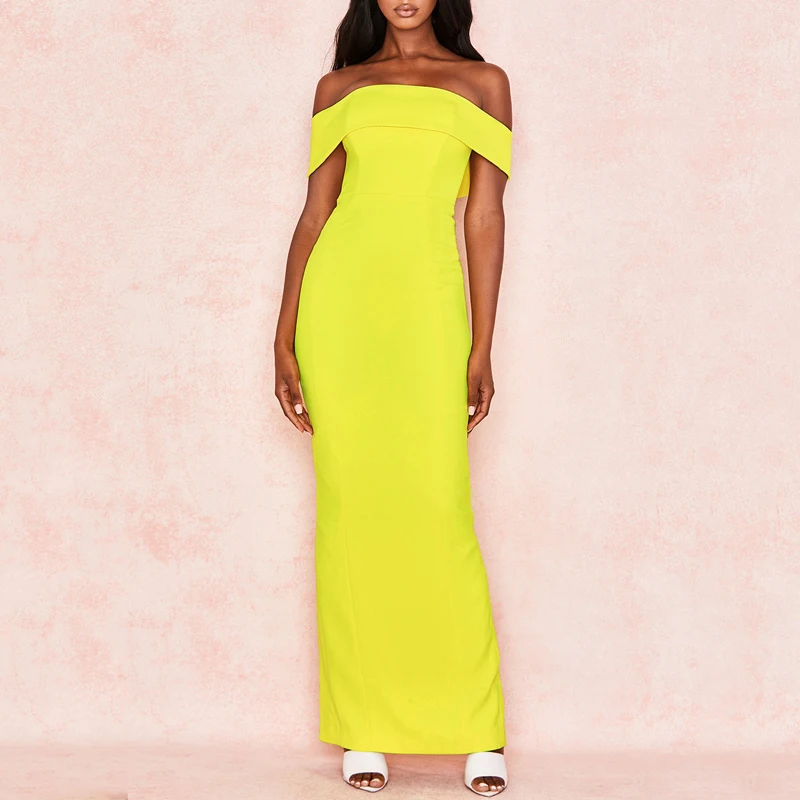 INDRESSME, новая мода, Vestidos, с вырезом лодочкой, с открытыми плечами, женские вечерние, элегантные, облегающие, с разрезом на спине, Бандажное, макси платье