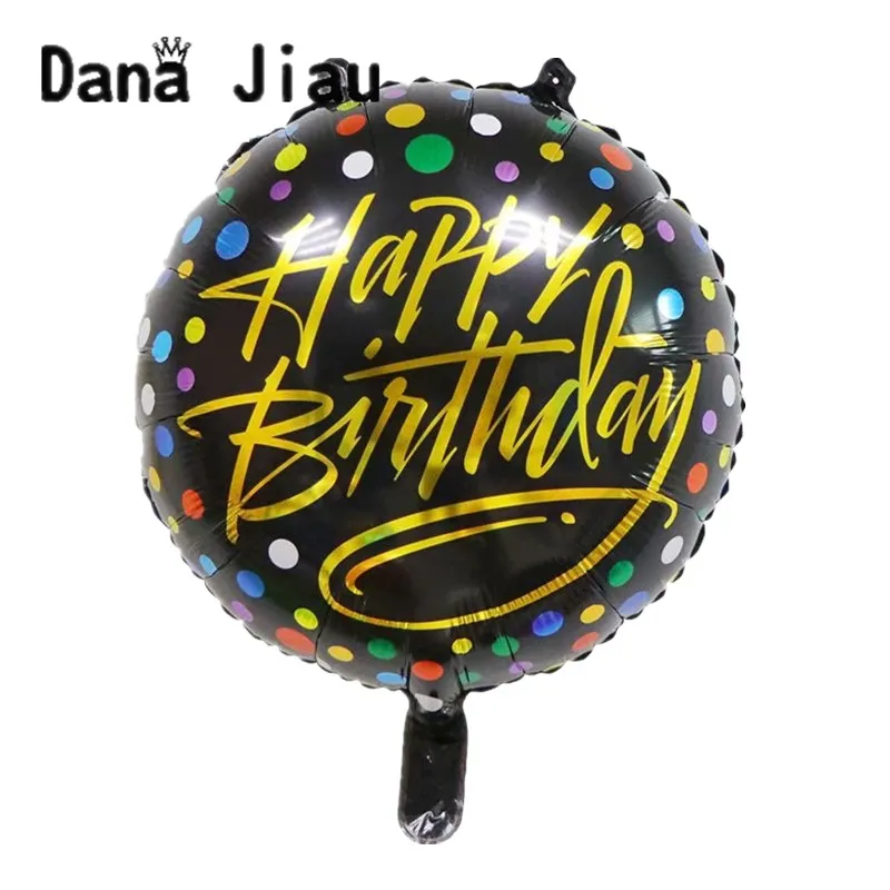 Свадебные 18 дюймов фиолетового и черного цветов с днем рождения вечерние из