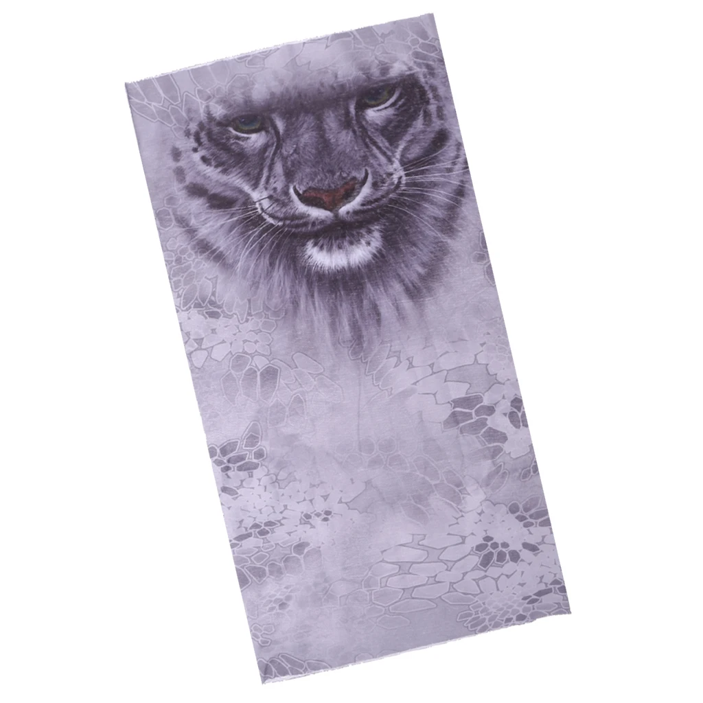 Tiger 01 25x49 cm A Многоцелевой животное печатные 3D Головные Уборы Открытый Спортивная маска для лица - Цвет: Tiger 01 25x49 cm A
