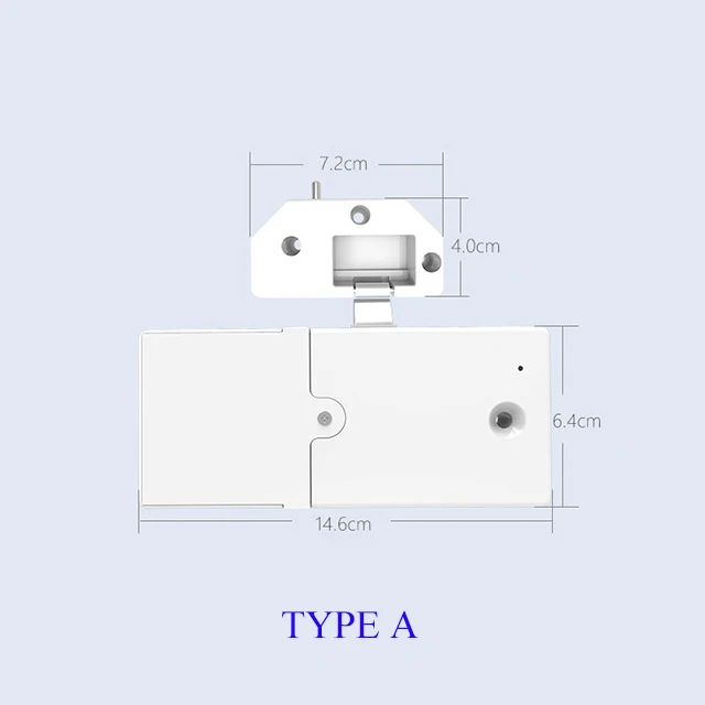 TYPE A Беспроводной Bluetooth БЕСКЛЮЧЕВОЙ умный файловый замок для шкафа Невидимый Электрический замок IOS Android приложение управление для безопасности ящика шкафа - Цвет: TYPE A