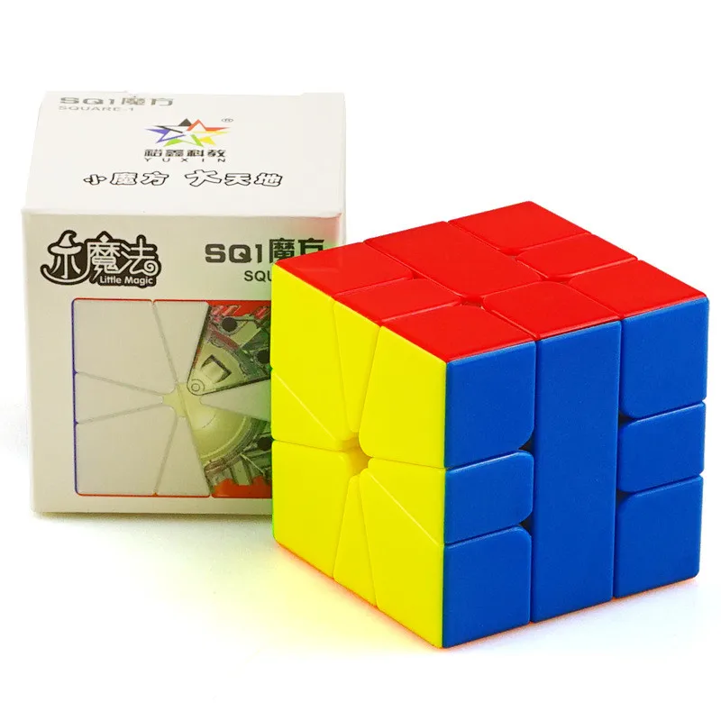 YuXin 3x3x3 SQ1 Магнитный Магический кубик Профессиональный Многоцветный без наклеек ультра-Гладкий 3x3 скоростной Головоломка Куб детские игрушки подарок