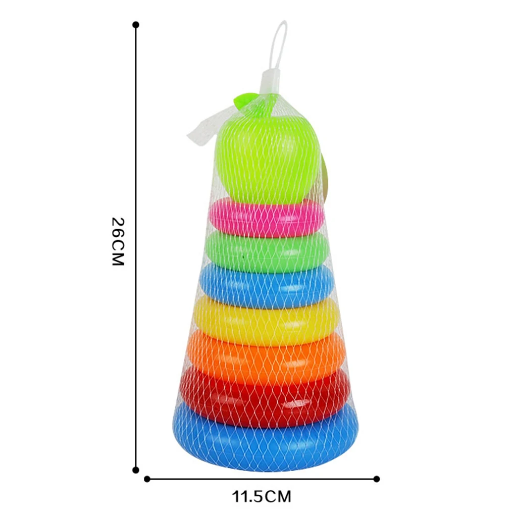 

Plastic Stacking Rings Bath Toy Set Baby's Developmental Toy Birthday Gift