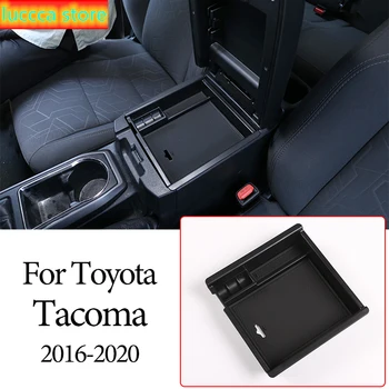 

ABS plastic interior accessories for Toyota Tacoma -2020, car center console armrest storage box