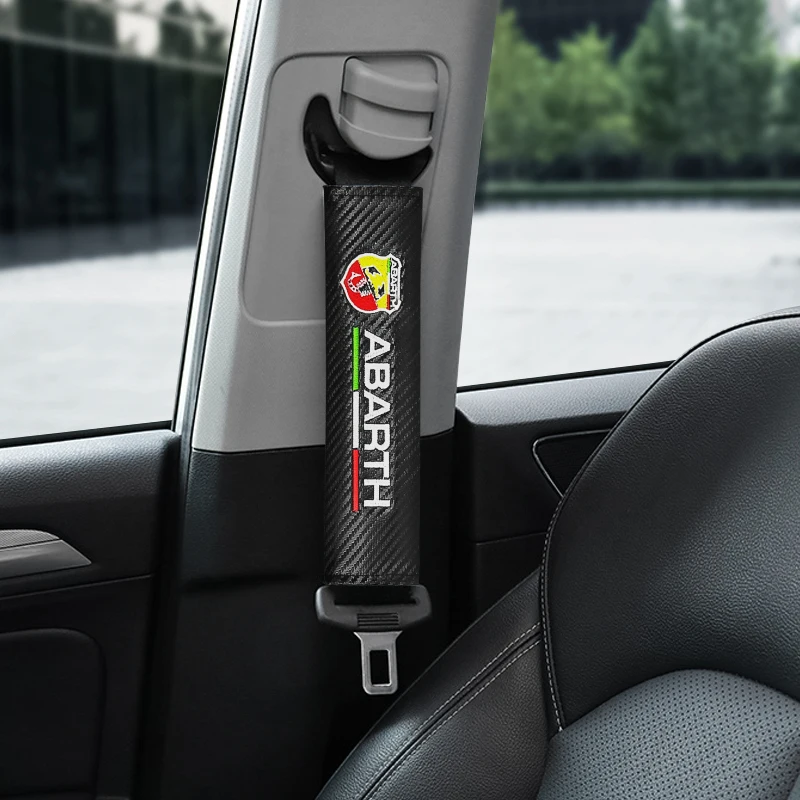 Плечевой ремень с эмблемой для автомобильного ремня безопасности 2 шт. чехол Fiat