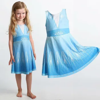 

Baby Girls Dress Elsa 2 Christmas Party Dress For Girl Children Xmas Gift Costume Baby Kids Clothes 2 3 4 5 6 Years