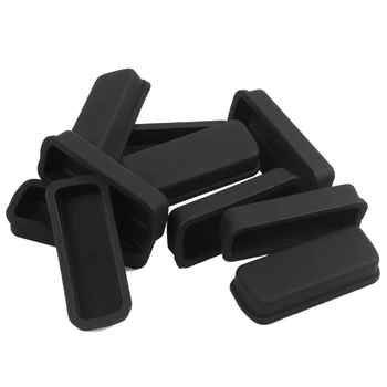 

10 Pcs Black Silicone Anti Dust Protector Cover for DVI Video Port