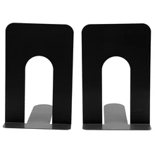 2x l-образный Железный Держатель для книг, товары для дома и офиса, канцелярские принадлежности, цвет: черный, размер: 20,4*16,5*14 см