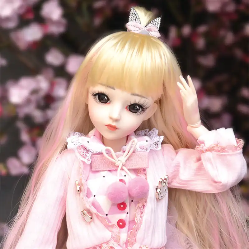 doll makeup and dress