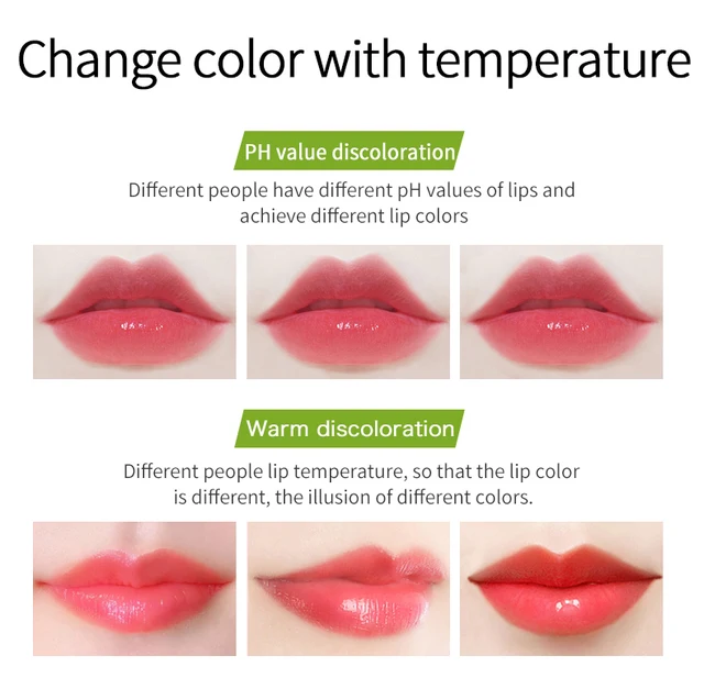 Aloe Vera Lipstick Lip Balm Lip Gloss Moisturizing Warm Feeling Color Changing Jelly Lipstick Long Lasting Lip Makeup TSLM2 4