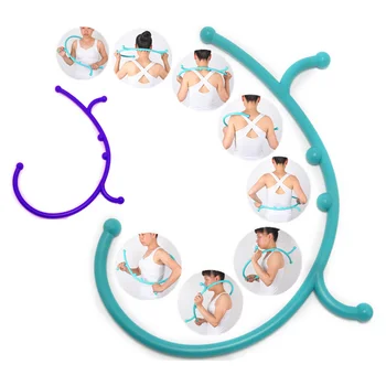 

Back Hook Massager Deep Muscle Acupoint Massage Neck Pressure Stick Manual Trigger Point Acupressure Rod Pain Relaxation Tool