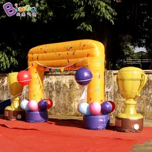 Рекламная цена 4x1,5x3 mH надувная мультипликационная арка для мероприятий или вечерние украшения/надувная АРКА для демонстрации игрушек